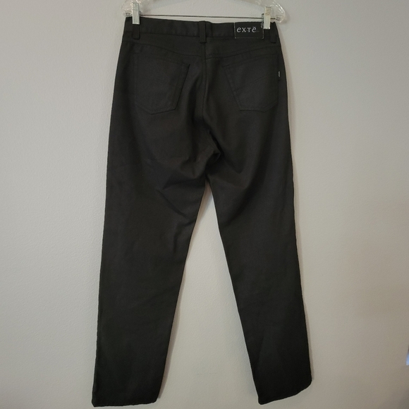 EXTE black jeans.  Size 33. They have a shine/sheen quality to them. - Picture 4 of 6